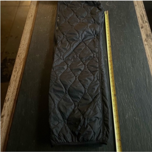 All Saints] Black Grey Quilted Padded Double sides Ski Snowboard Pants Joggers - Picture 14 of 16